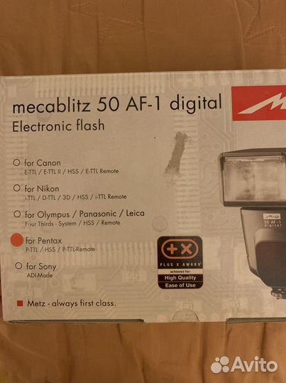 Вспышка камеры Metz 50 AF-1 для Pentax