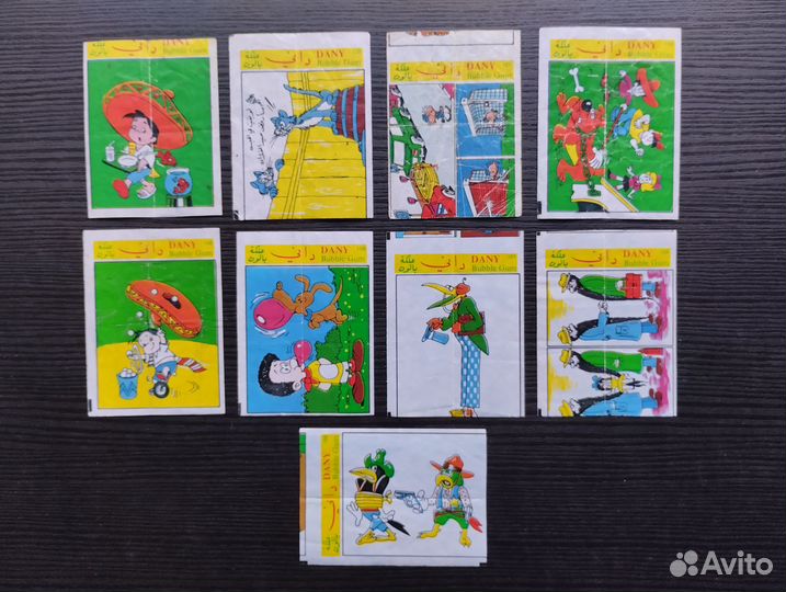 Вкладыши от жвачки dany, pembo, cola и другие