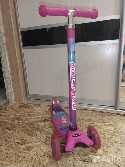 Самокат детский трехколесный бу