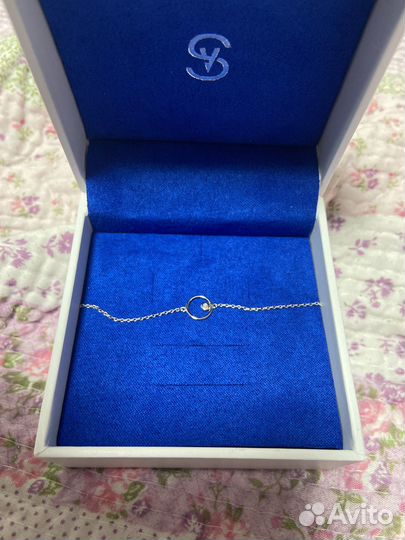 Браслет белое золото с бриллиантами