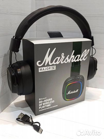 Беспроводные наушники marshall major iv black #160