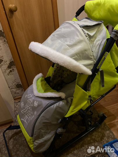 Детские санки коляска