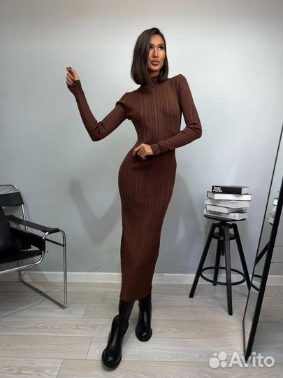 Платье лапша длинное