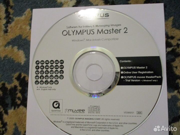 Программное обеспечение фотоаппарата Olympus