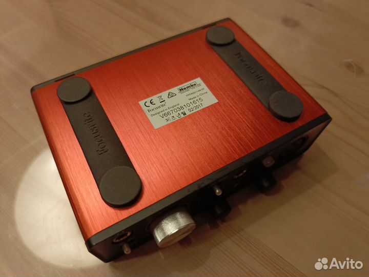 Звуковая карта focusrite scarlett solo 2nd Gen