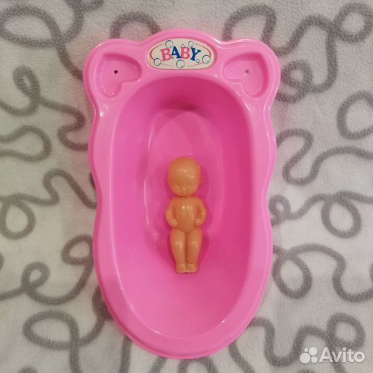 Ванночка для купания с пупсиком