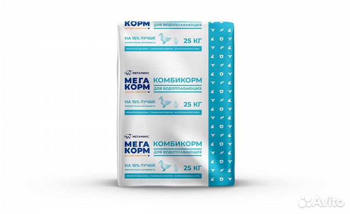 Комбикорм для уток и водоплавающей птицы