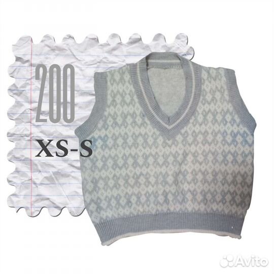 Жилетка y2k школьная