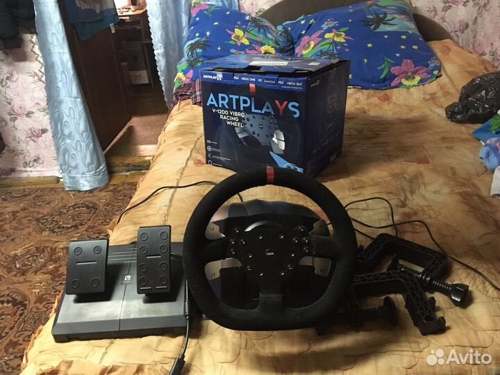 Игровой руль artplays v 1200 vibro