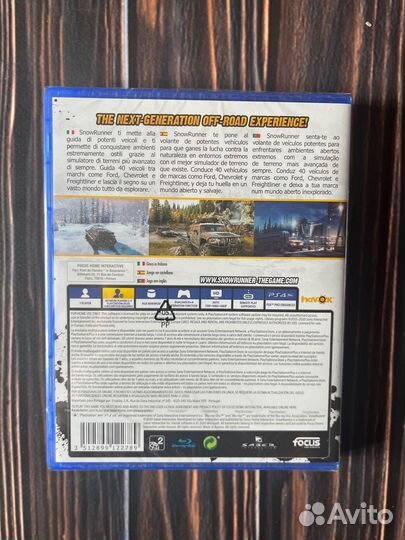 Snow runner ps4 (диск новый)