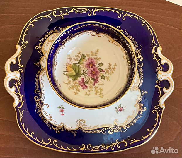 Набор из трёх предметов с нюансами. Coalport