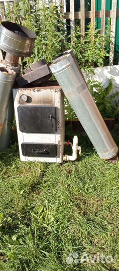 Печка твёрдо топливная с тэной