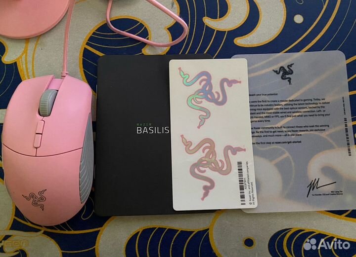 Мышь проводная Razer Basilisk Quartz Pink