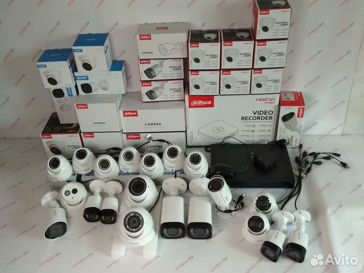 Комплект видеонаблюдения 20 камер IP/CVI microphon