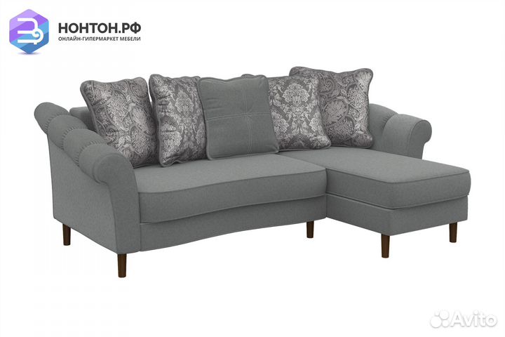 Диван угловой пантограф Ника серый