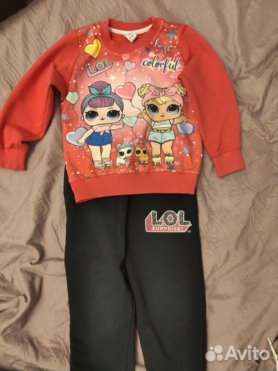 2 пакета вещей 4-6лет