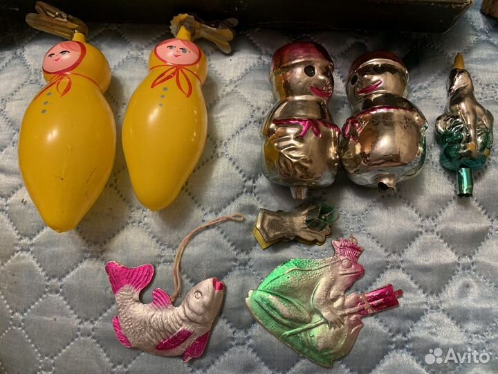 Елочные игрушки СССР на прищепке