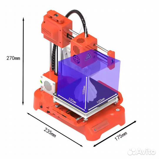 3D принтер K7 Desktop Mini 3D Printer