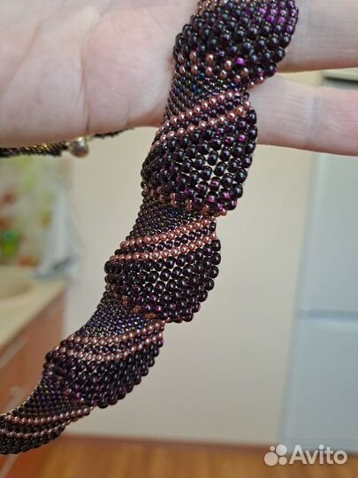 Колье, ожерелье из бисера