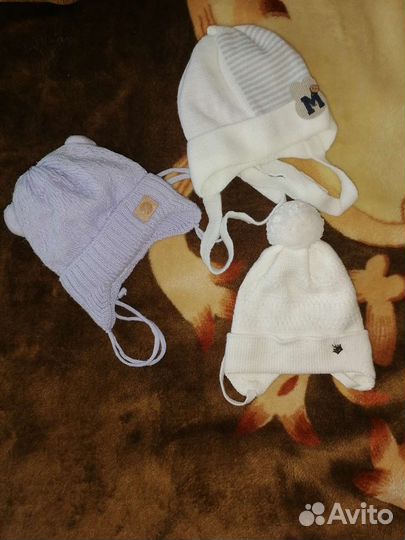 Детские шапочки для новорожденных