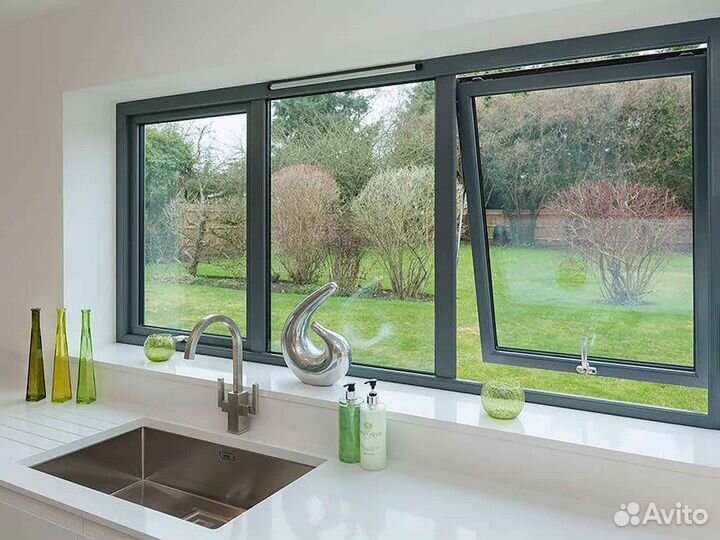 Ремонт окон, стеклопакет Стандарт RAL1856