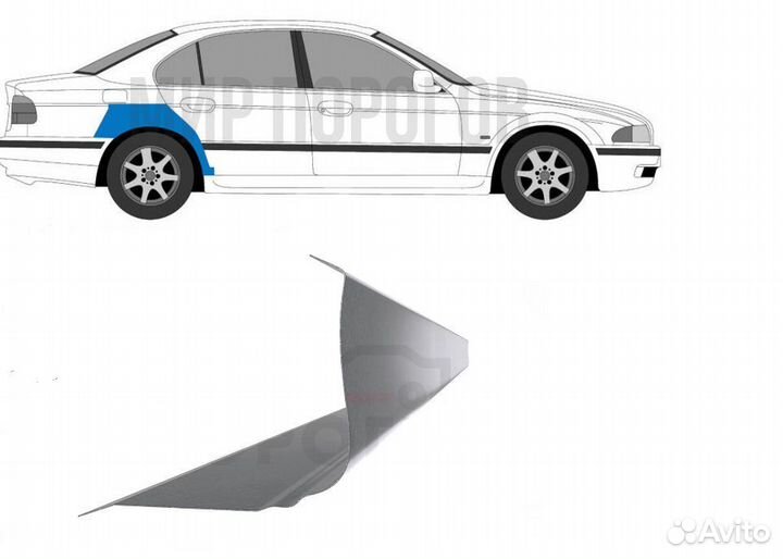 Пороги BMW E39 ремонтные кузовные