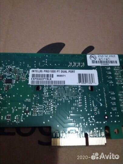 Сетевые intel PRO/1000 PT и PRO/1000 MT 2xRJ45
