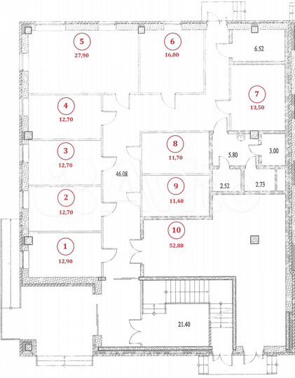 Свободного назначения, 12.7 м²