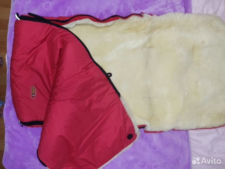 Зимний меховой конверт трансформер из натур.овчины