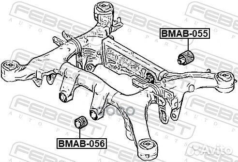 Сайлентблок заднего моста BMW f10 09- bmab-056