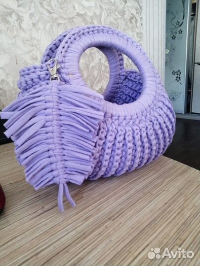 Сумка из трикотажной пряжи
