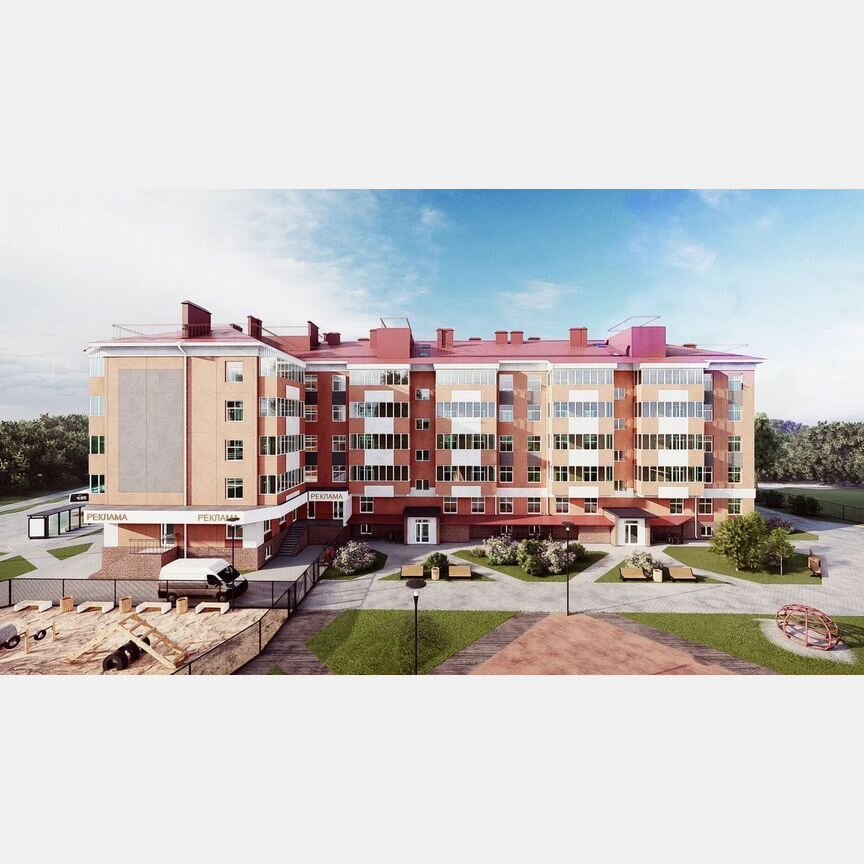 2-к. квартира, 71,1 м², 3/5 эт.