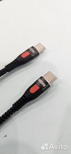 Кабель type c type c, быстрая зарядка, 1 метр