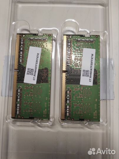 Оперативная память Samsung so-dimm 2x4 gb