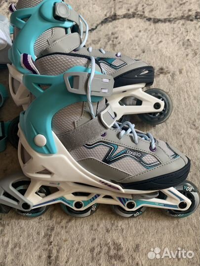 Ролики Oxelo 35-38 и комплект защиты