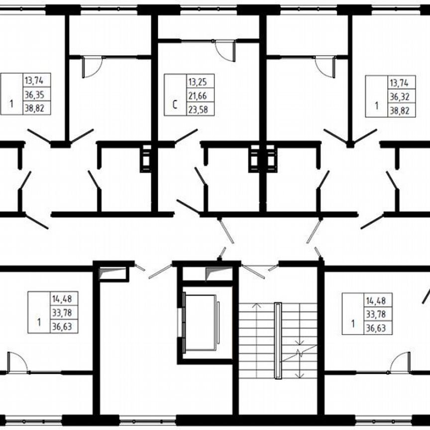 1-к. квартира, 36,6 м², 8/8 эт.