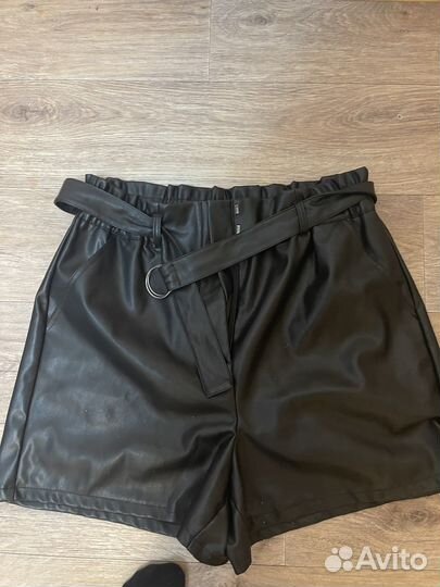 Шорты кожаные большие размеры