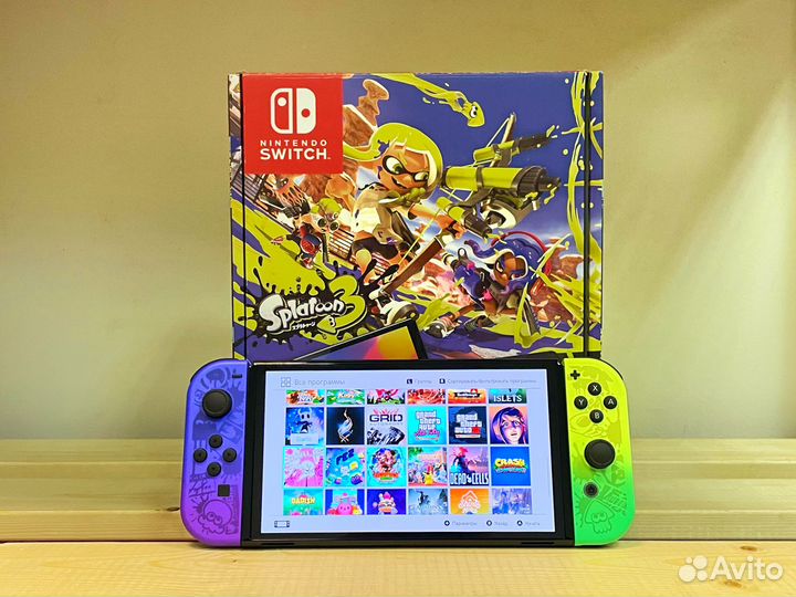 Nintendo Switch Oled Новый прошитый 256/512GB чип