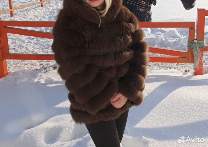 Шуба песец трансформер 44