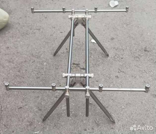 Род под на 4 удилища, нержавейка