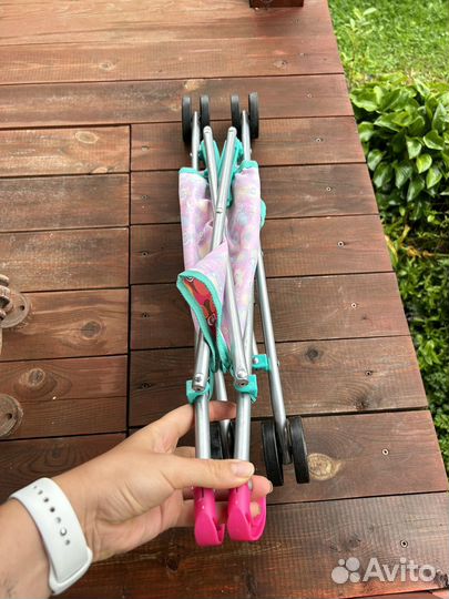 Коляска кукольная с пупсом