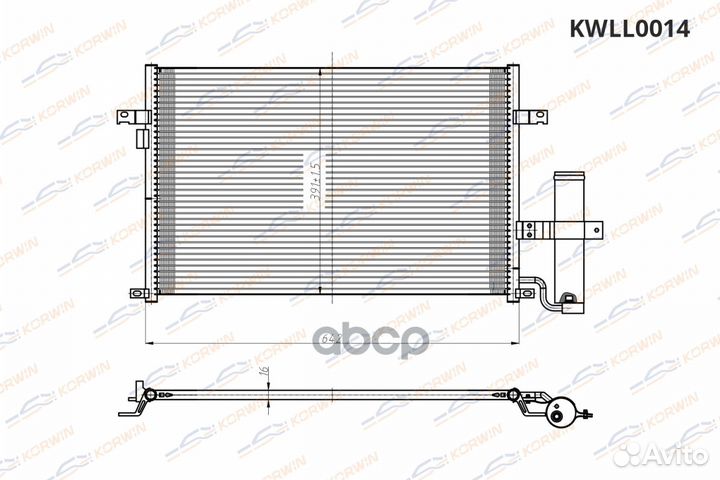 Радиатор кондиционера Chevrolet Lacetti (04)