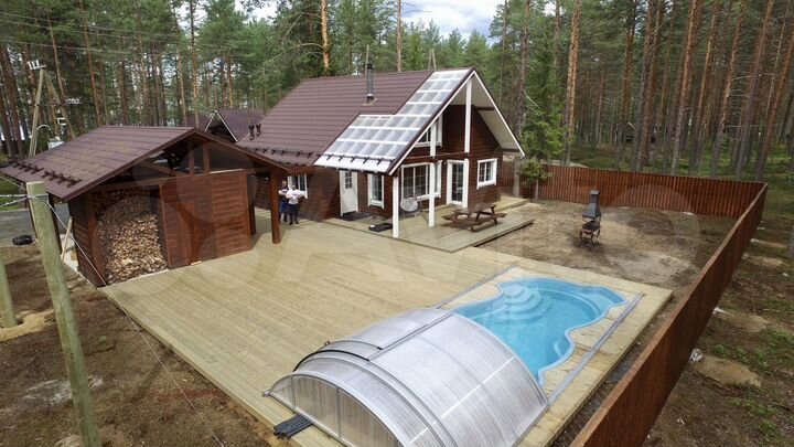 Коттедж 92,6 м² на участке 10 сот.