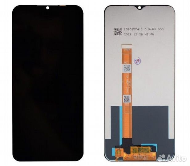 Дисплей Realme C21Y / C25Y в сборе с сенсором (чёр