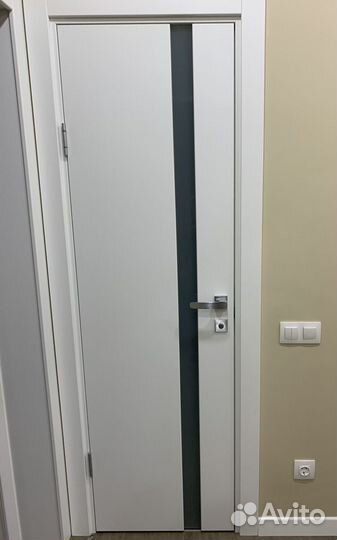 Дверь межкомнатная,цвет белый, бу