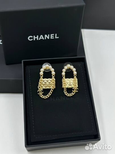 Серьги chanel