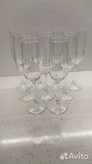 Новые Бокалы 12 шт для шампанского вина