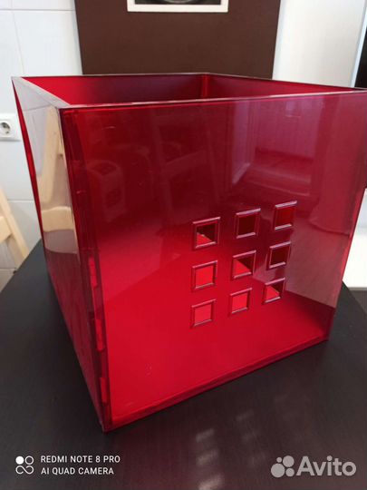 Ящик Икея Лекман в стеллаж Каллакс