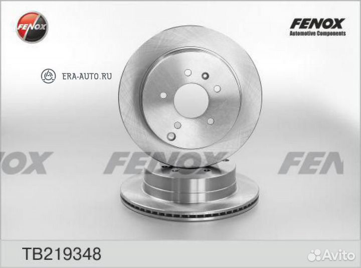 Fenox TB219348 Диск тормозной зад прав/лев