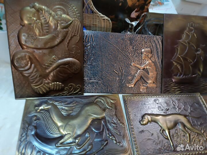 СССР чеканки медь панно настенные